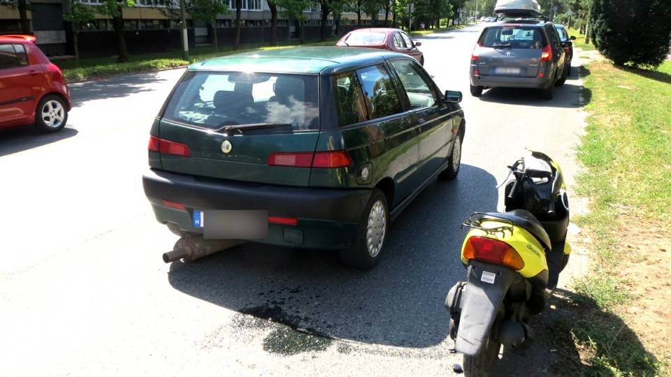 Figyelmetlen motoros miatt trtnt baleset a Rohonci ton