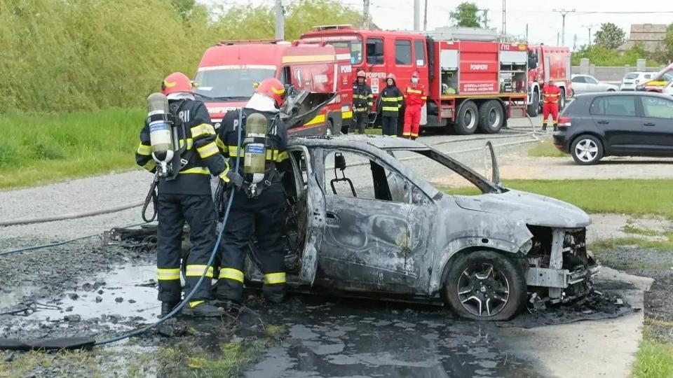 Menet kzben gyulladt ki a Dacia Spring