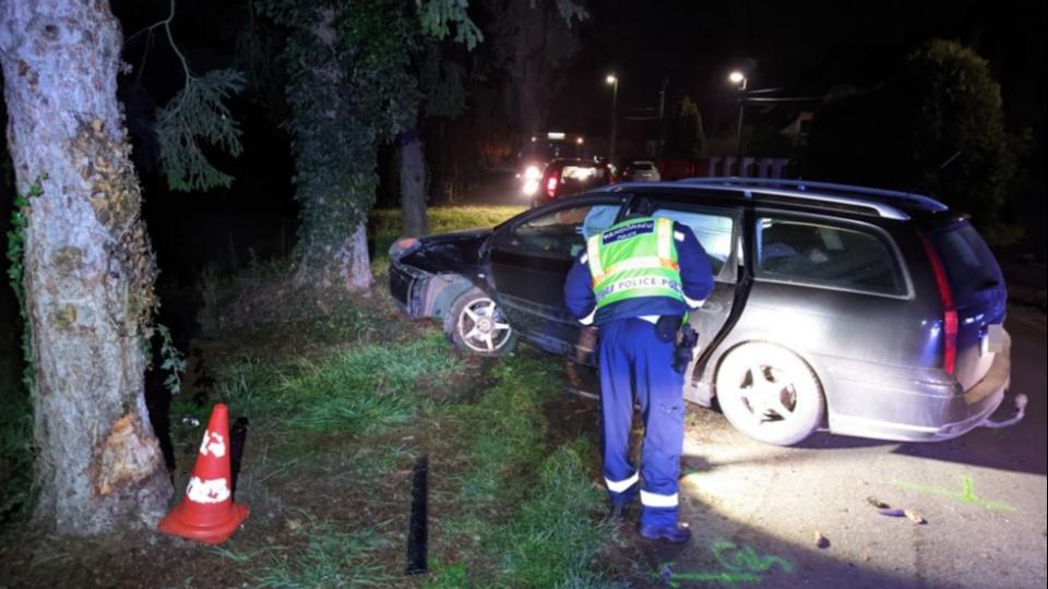 Rosszul lett a sofr, kt kisgyerekkel csapdott fnak egy aut Gencsaptiban